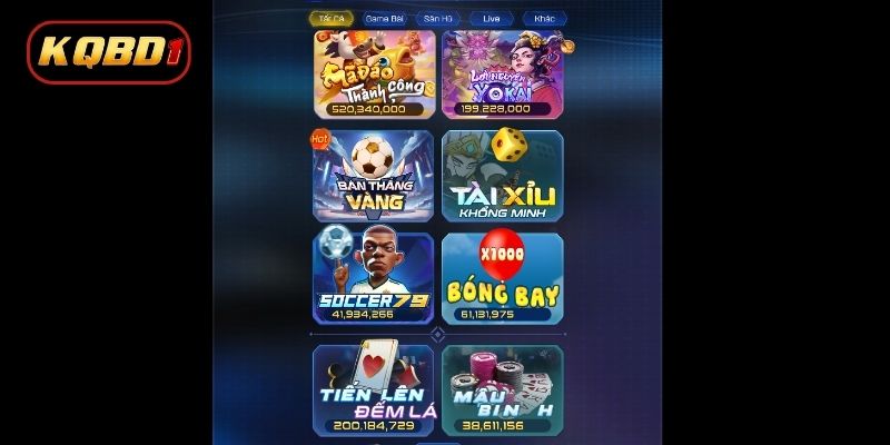 Danh mục game hấp dẫn có mặt tại Win79